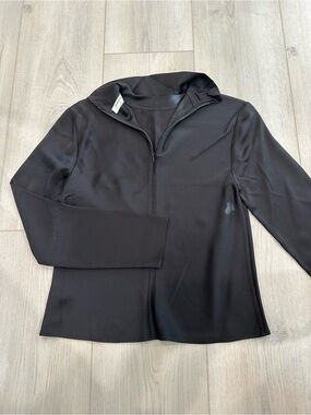 Babaton Black Half-Zip Long Sleeve Top